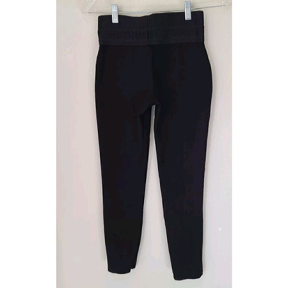 Zara Womens Stretch Jegging Pants Sz Small Black Ponte Skinny Office Casual - Picture 4 of 7